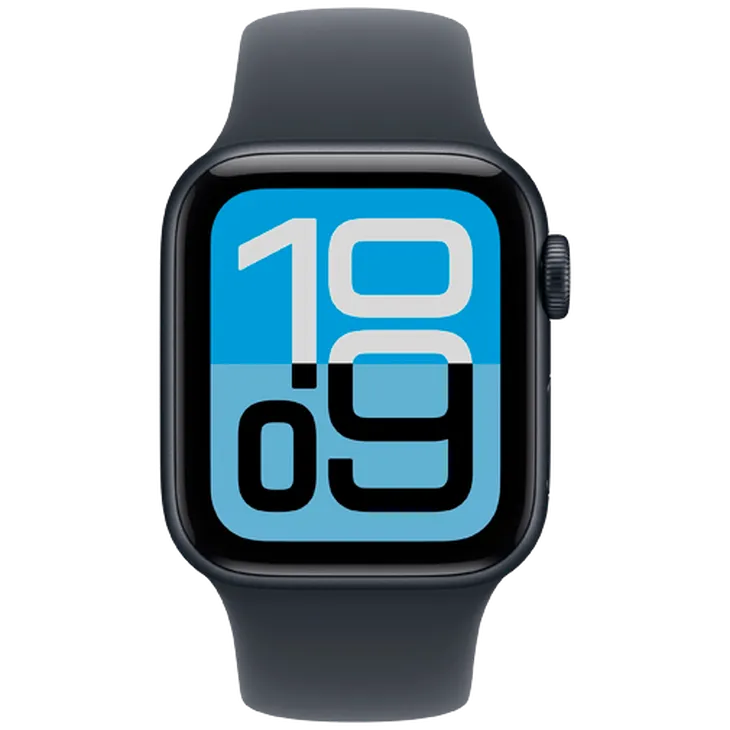 Apple Watch SE 3 40mm 5G Bleu Foncé (Bracelet En Silicone Bleu Foncé M/L)