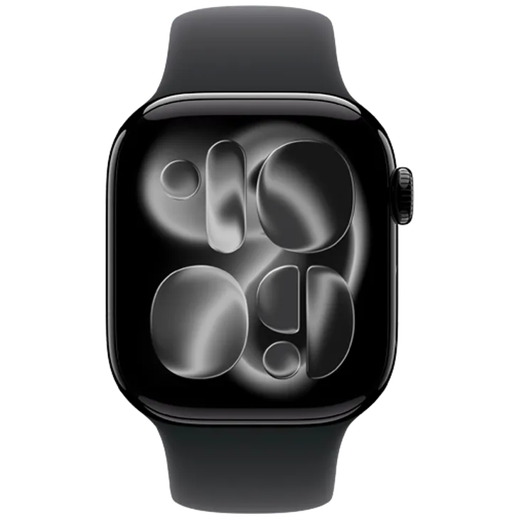Apple Watch Series 11 42mm 5G Noir (Bracelet En Silicone Noir M/L)