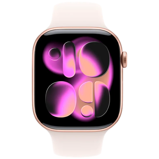 Apple Watch Series 12 46mm Or (Bracelet En Silicone Beige M/L)