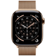 Apple Watch Series 11 42mm 5G Or Titanium (Bracelet Milanais Dorées)