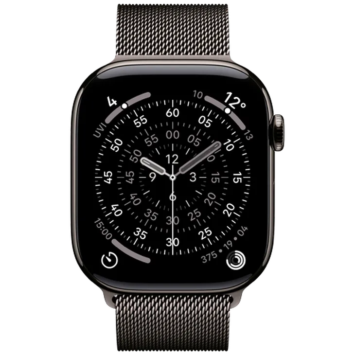 Apple Watch Series 11 46mm 5G Ardoise Titanium (Bracelet Milanais Gris M/L)