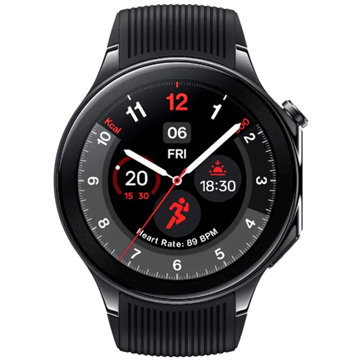 OnePlus Watch 2 Noir (Noir Rubberen Bracelet)