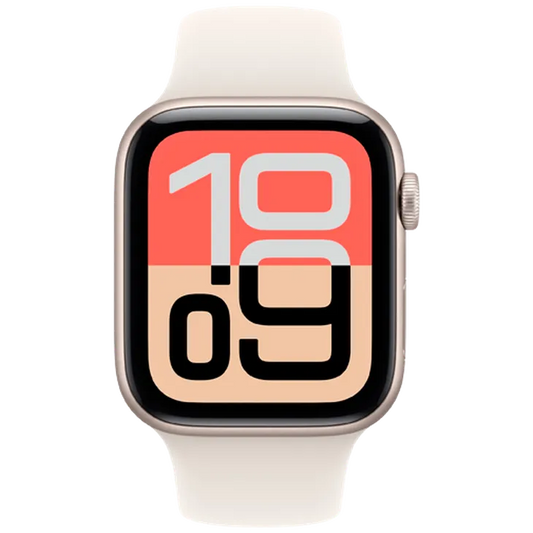Apple Watch SE 3 2026 44mm Or (Bracelet En Silicone Beige S/M)
