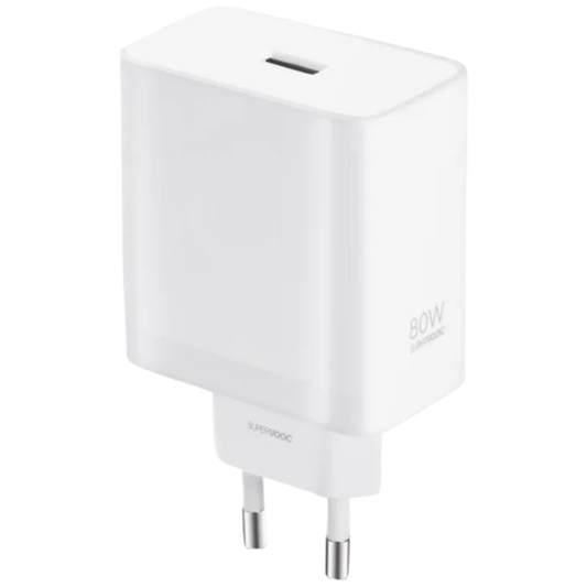 OPPO SuperVOOC USB-A Chargeur 80W Blanc