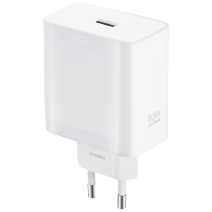 OPPO SuperVOOC USB-A Chargeur 80W Blanc