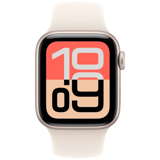 Apple Watch SE 3 40mm Or (Bracelet En Silicone Beige M/L)