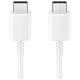 Samsung USB-C vers USB-C Câble (3A) 1 Metro EP-DA705 Blanc
