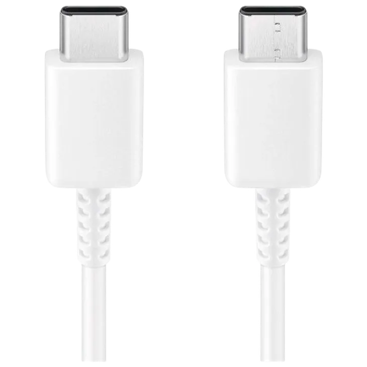Samsung USB-C vers USB-C Câble (3A) 1 Metro EP-DA705 Blanc