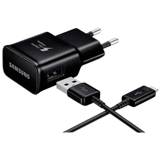 Samsung USB Chargeur Rapide + Micro-USB-Câble EP-TA20 Noir