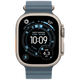 Apple Watch Ultra 3 49mm Titanium (Bracelet En Silicone Bleu)