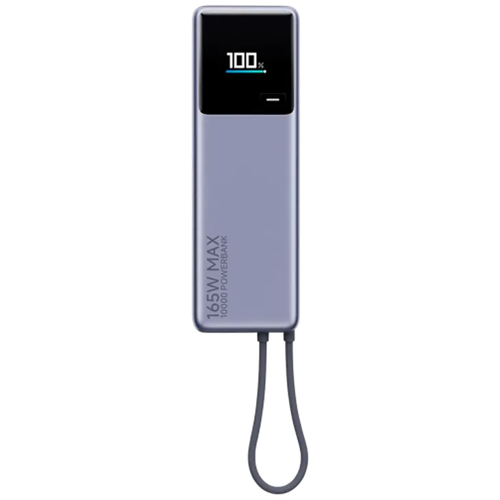 Xiaomi Chargeur Rapide Batterie Externe 165W 10.000mAh Gris