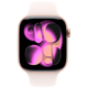 Apple Watch Series 11 46mm Or (Rose Pâle Bracelet En Silicone S/M)