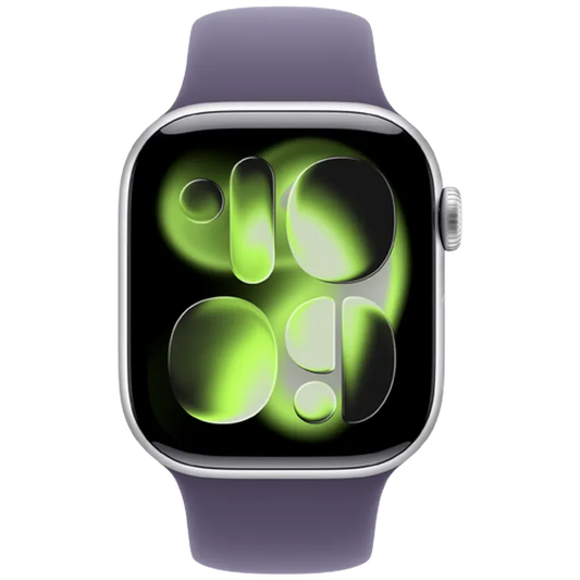 Apple Watch Series 12 42mm Bronze (Donkergroene Bracelet En Silicone S/M)