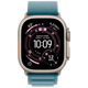 Apple Watch Ultra 3 49mm Titanium (Bracelet En Nylon Bleu M)