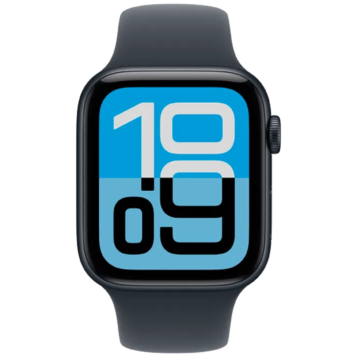 Apple Watch SE 3 44mm 5G Bleu Foncé (Bracelet En Silicone Bleu Foncé S/M)