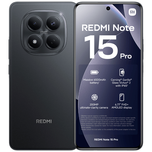 Xiaomi Redmi Note 15 Pro 12GB/512GB Noir