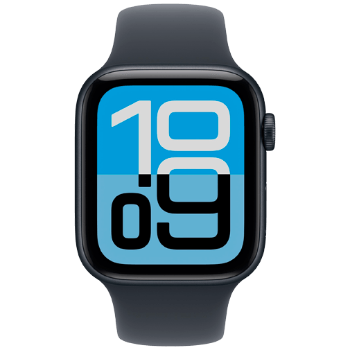 Apple Watch SE 3 44mm 5G Bleu Foncé (Bracelet En Silicone Bleu Foncé M/L)