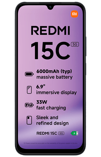 Xiaomi Redmi 15C 8GB/256GB Noir