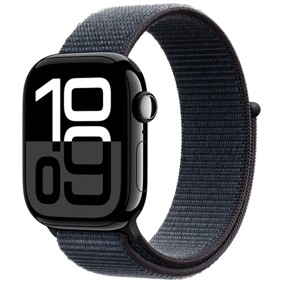 Apple Watch Series 10 4G 42mm Noir (Bracelet En Nylon Noir)