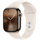 Apple Watch Series 12 42mm 5G Or (Bracelet En Silicone Beige S/M)