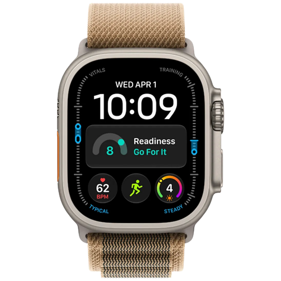 Apple Watch Ultra 4 49mm Naturel (Bracelet En Tissu Beige S)