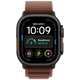 Apple Watch Ultra 4 49mm Noir (Rode Textiel Bracelet L)