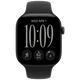 Apple Watch Series 12 42mm Noir (Bracelet En Silicone Noir M/L)