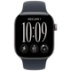 Apple Watch Series 12 42mm Gris (Bracelet En Silicone Bleu Foncé S/M)